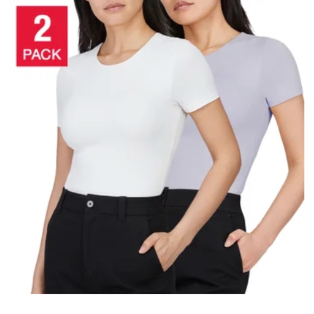 frank. by Frank And Oak Women's Contour T-shirt, 2-pack